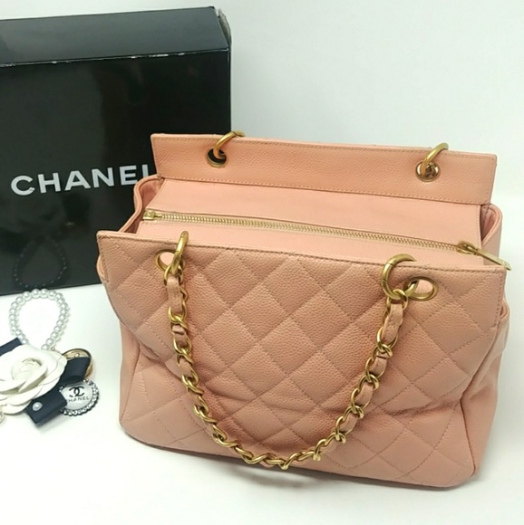 🎉HPx2🎉CHANEL Pink Caviar Petite Timeless Tote - Picture 2 of 15